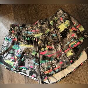 Colorful Abstract Lululemon Hotty Hot Shorts